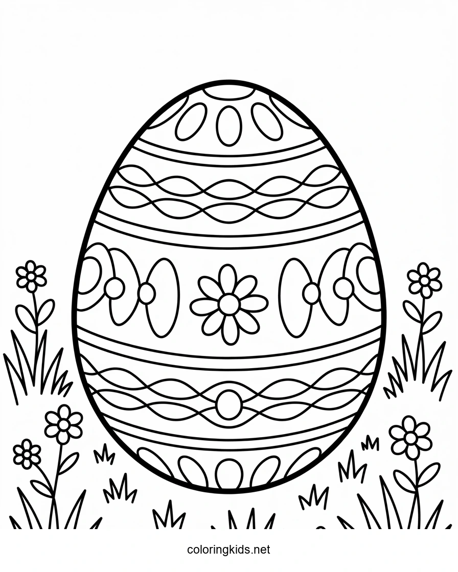 Easter egg coloring pages for kids, prinables Easter…