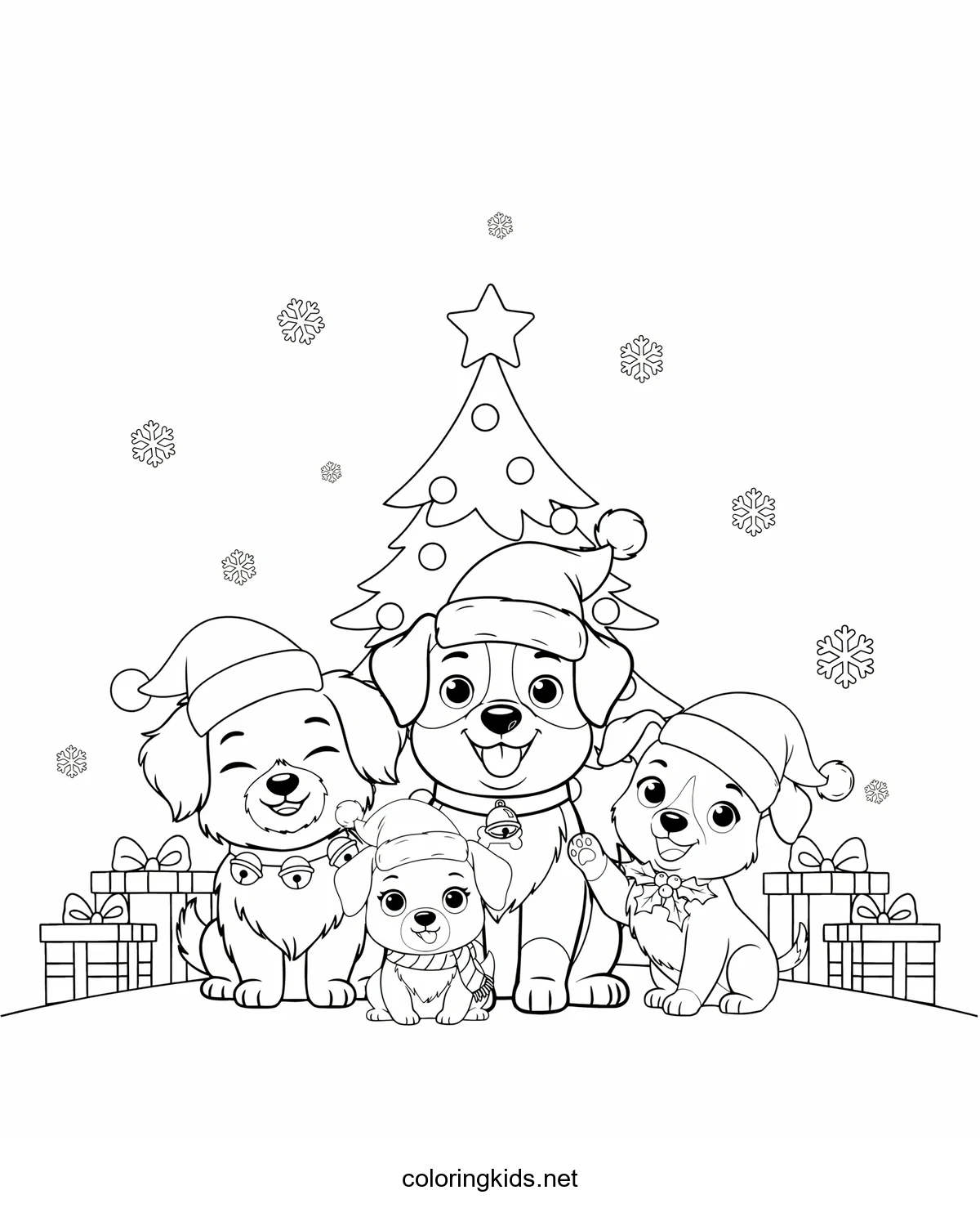 Santa Buddies (movie) coloring pages for kids, printable free