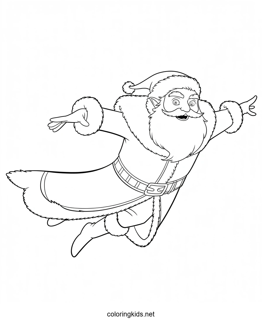 Santa Claus from Rise of the Guardians coloring page…